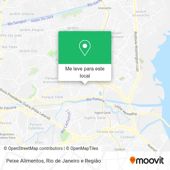 Peixe Alimentos mapa