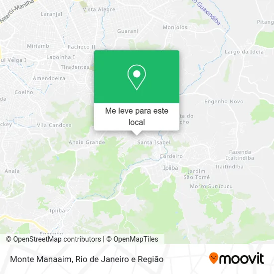 Monte Manaaim mapa