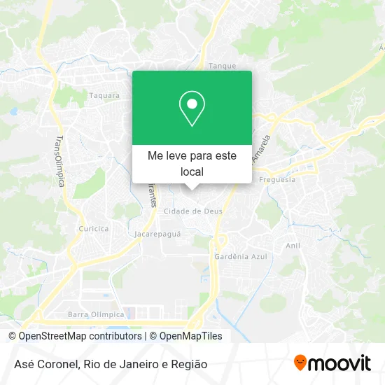 Asé Coronel mapa