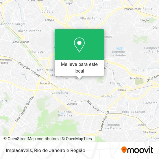 Implacaveis mapa
