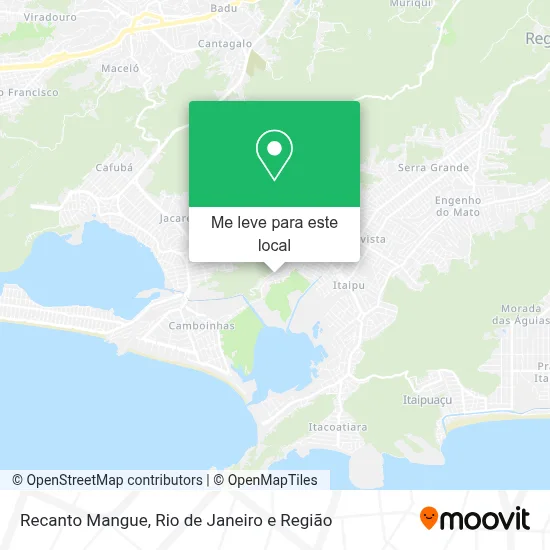 Recanto Mangue mapa