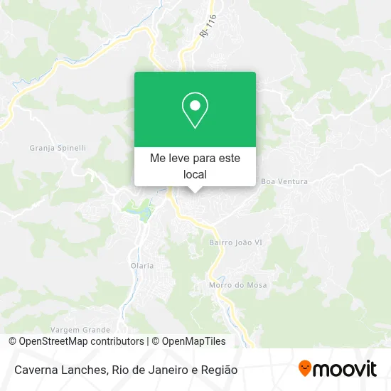 Caverna Lanches mapa