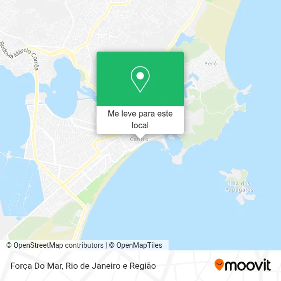 Força Do Mar mapa