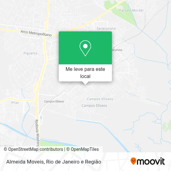 Almeida Moveis mapa