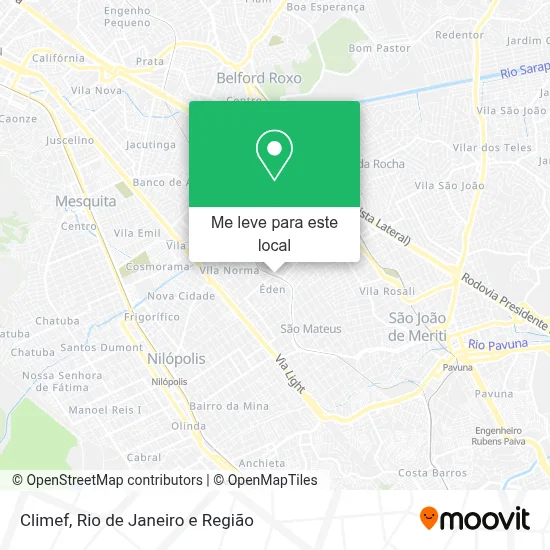 Climef mapa