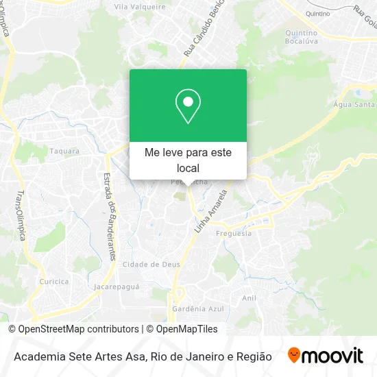 Academia Sete Artes Asa mapa