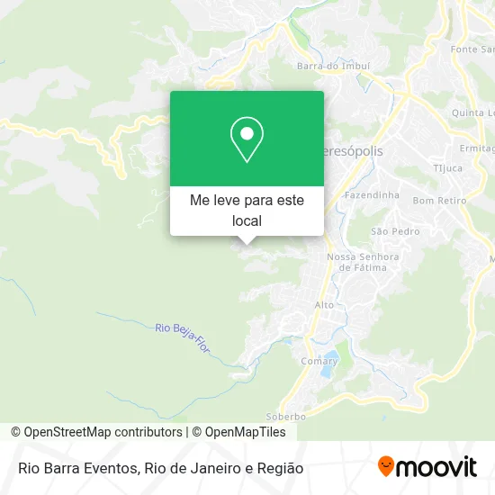 Rio Barra Eventos mapa