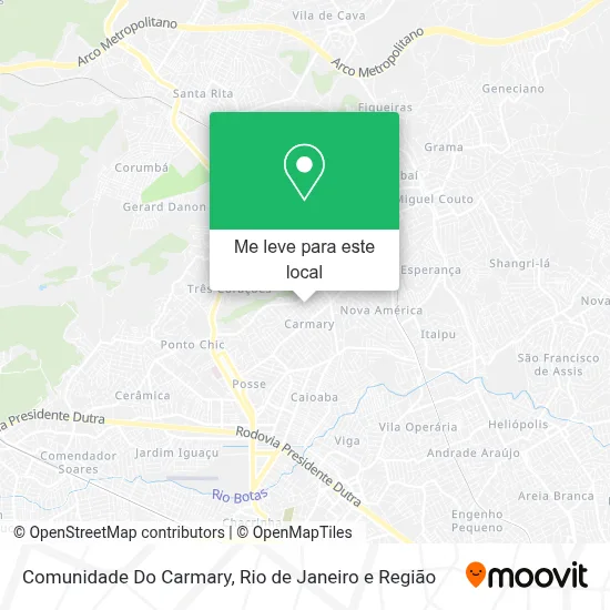 Comunidade Do Carmary mapa