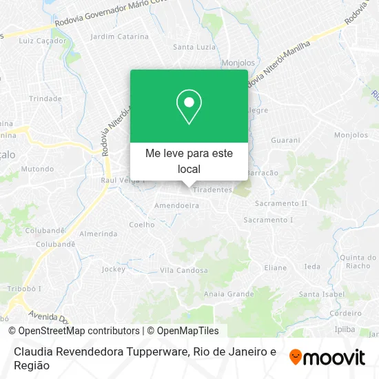 Claudia Revendedora Tupperware mapa