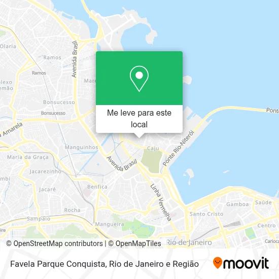 Favela Parque Conquista mapa