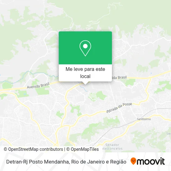 Detran-Rj Posto Mendanha mapa