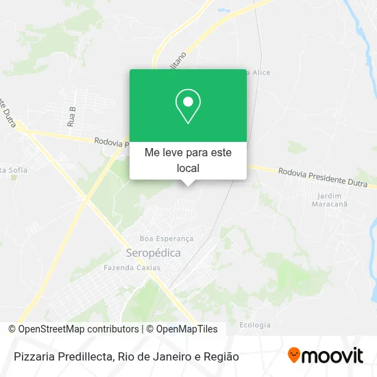 Pizzaria Predillecta mapa