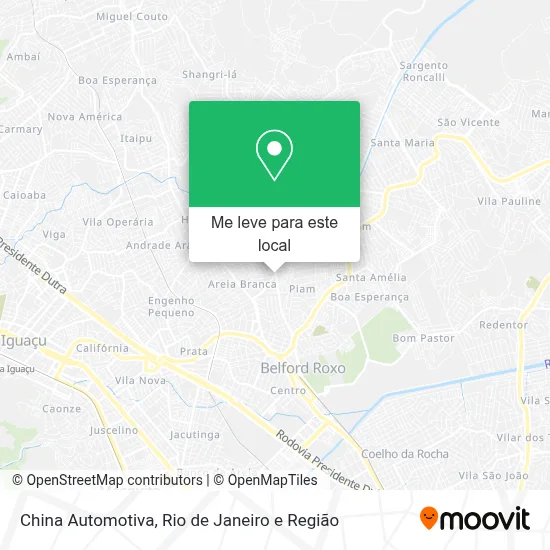 China Automotiva mapa