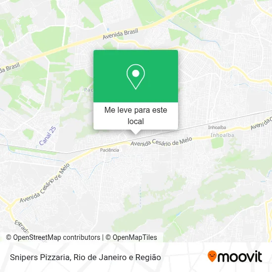 Snipers Pizzaria mapa