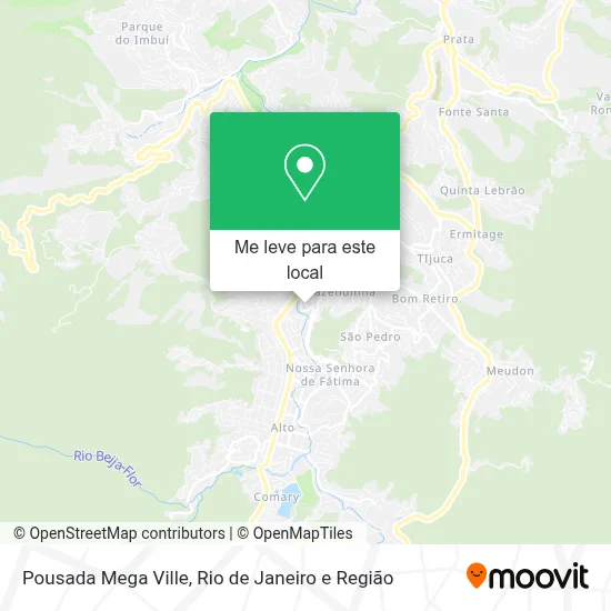 Pousada Mega Ville mapa