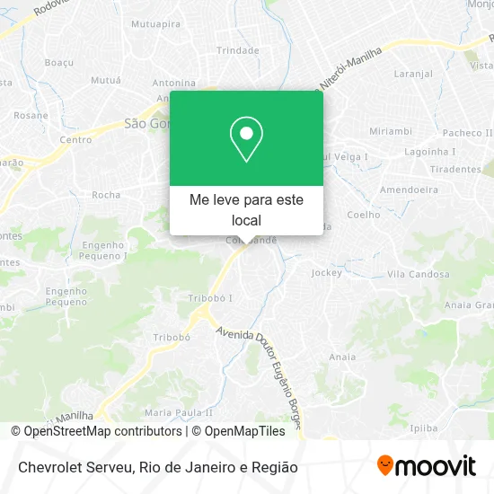 Chevrolet Serveu mapa