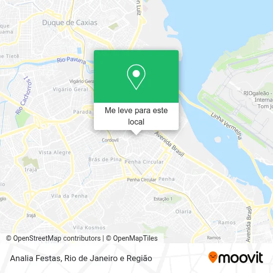 Analia Festas mapa