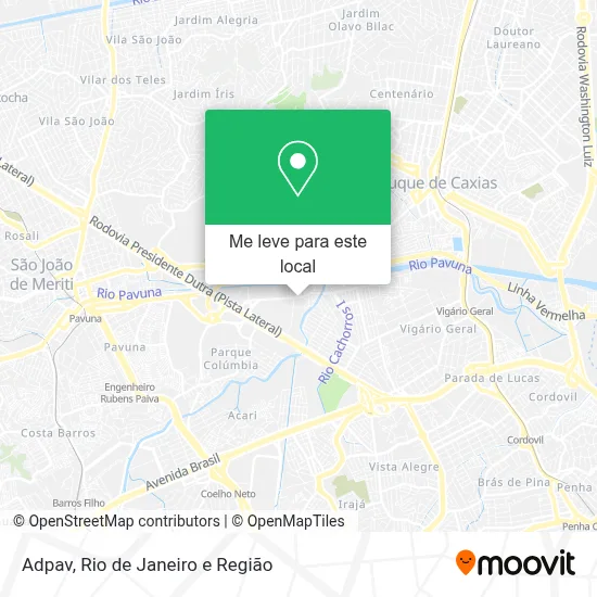 Adpav mapa