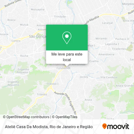 Ateliê Casa Da Modista mapa