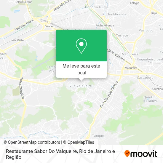 Restaurante Sabor Do Valqueire mapa