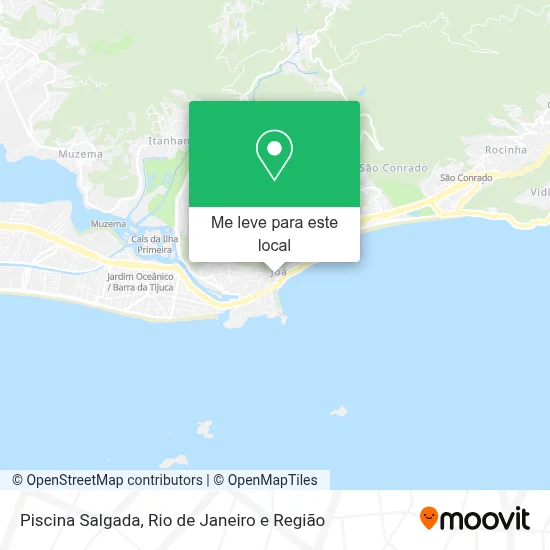 Piscina Salgada mapa