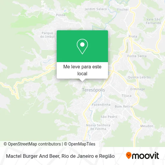 Mactel Burger And Beer mapa