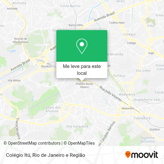Colégio Itú mapa