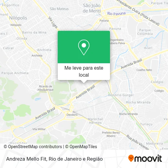 Andreza Mello Fit mapa