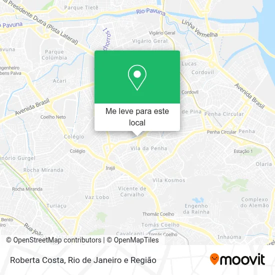 Roberta Costa mapa