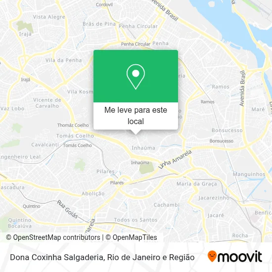 Dona Coxinha Salgaderia mapa