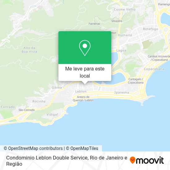 Condominio Leblon Double Service mapa