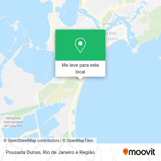 Pousada Dunas mapa