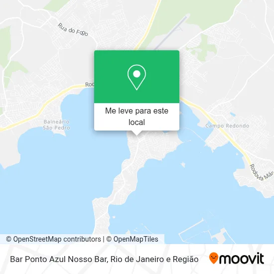 Bar Ponto Azul Nosso Bar mapa