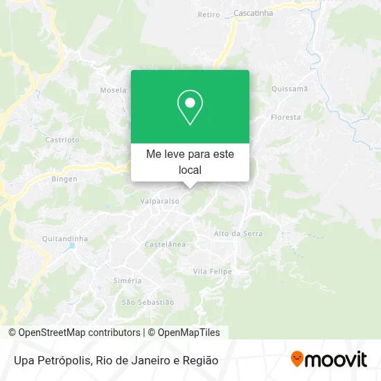 Upa Petrópolis mapa