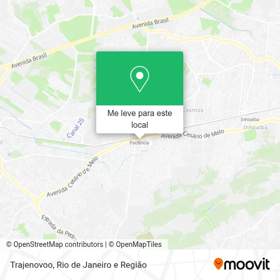 Trajenovoo mapa