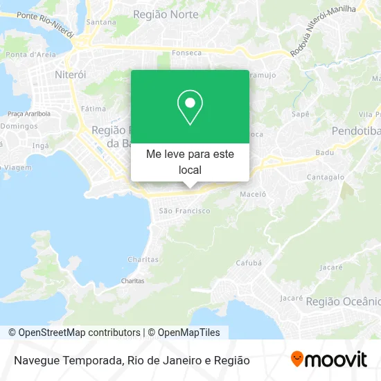 Navegue Temporada mapa