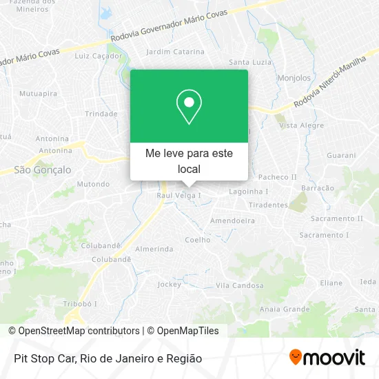 Pit Stop Car mapa
