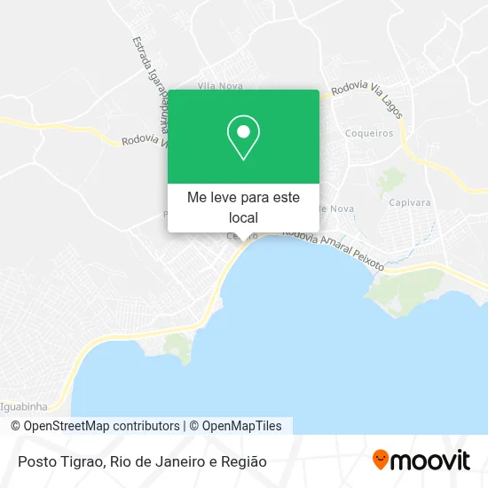 Posto Tigrao mapa