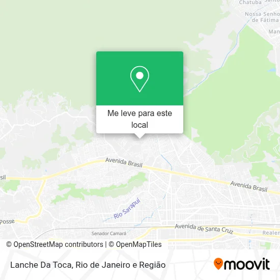Lanche Da Toca mapa