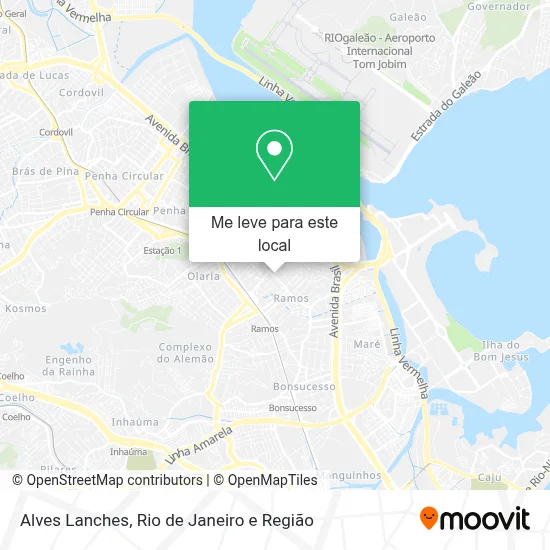 Alves Lanches mapa