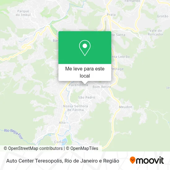 Auto Center Teresopolis mapa