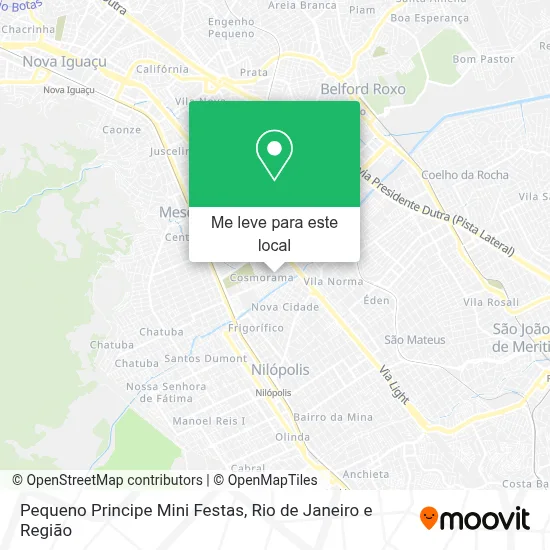Pequeno Principe Mini Festas mapa