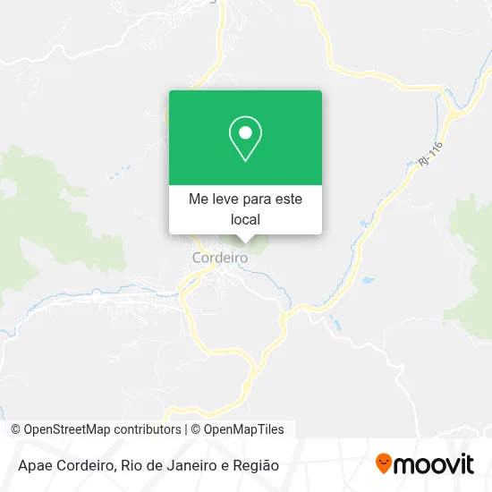 Apae Cordeiro mapa