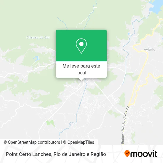Point Certo Lanches mapa