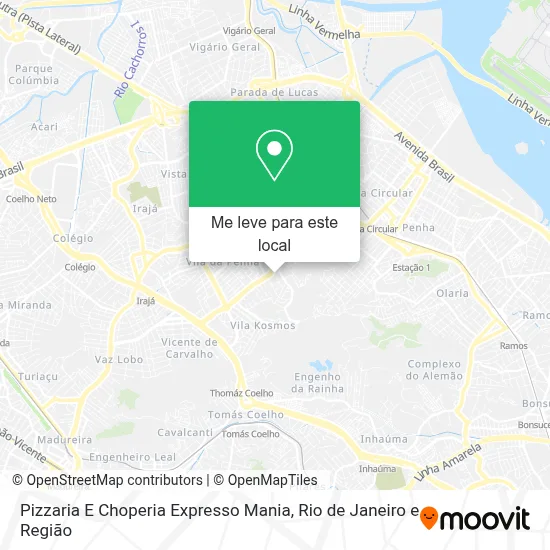Pizzaria E Choperia Expresso Mania mapa