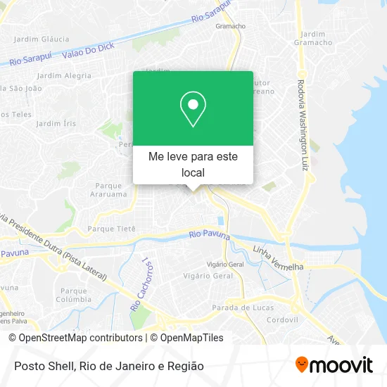 Posto Shell mapa