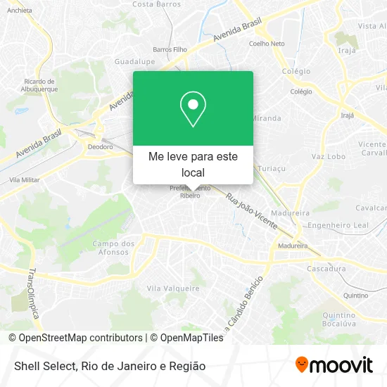 Shell Select mapa