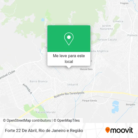 Forte 22 De Abril mapa