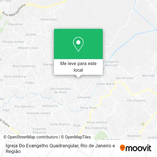 Igreja Do Evangelho Quadrangular mapa