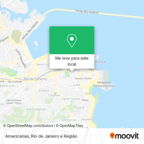 Americanas mapa